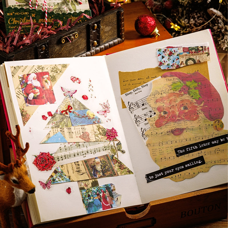 Memory Backing Paper Vintage Kraft Christmas Memory Scrapbook Paper | Stamprints