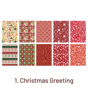 Christmas Memory Vintage Kraft Scrapbook Paper Gift Wrapping Decoration b31