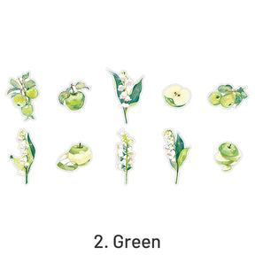 Clear Vivid Floral Plants PET Sticker Pack sku-2