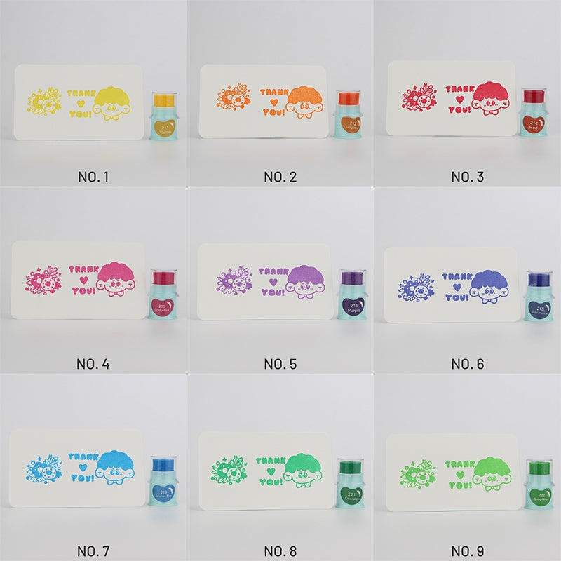 Best Deal for Colors Fingerprint Ink Pad,35 Color Water Based Stamp Pad