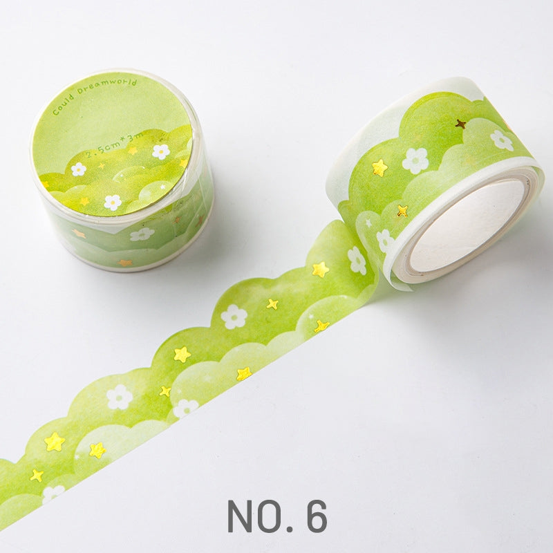 Cloud Dream Bronzing And Paper Tape sku-3