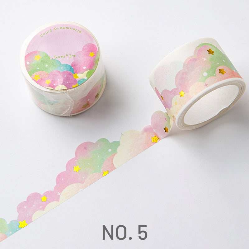 Cloud Dream Bronzing And Paper Tape sku-7