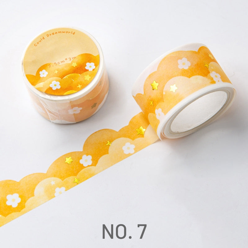 Cloud Dream Bronzing And Paper Tape sku-8