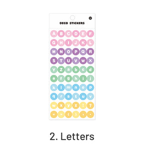 Colorful Fantasy Alphabet Symbol Holographic PVC Sticker sku-2