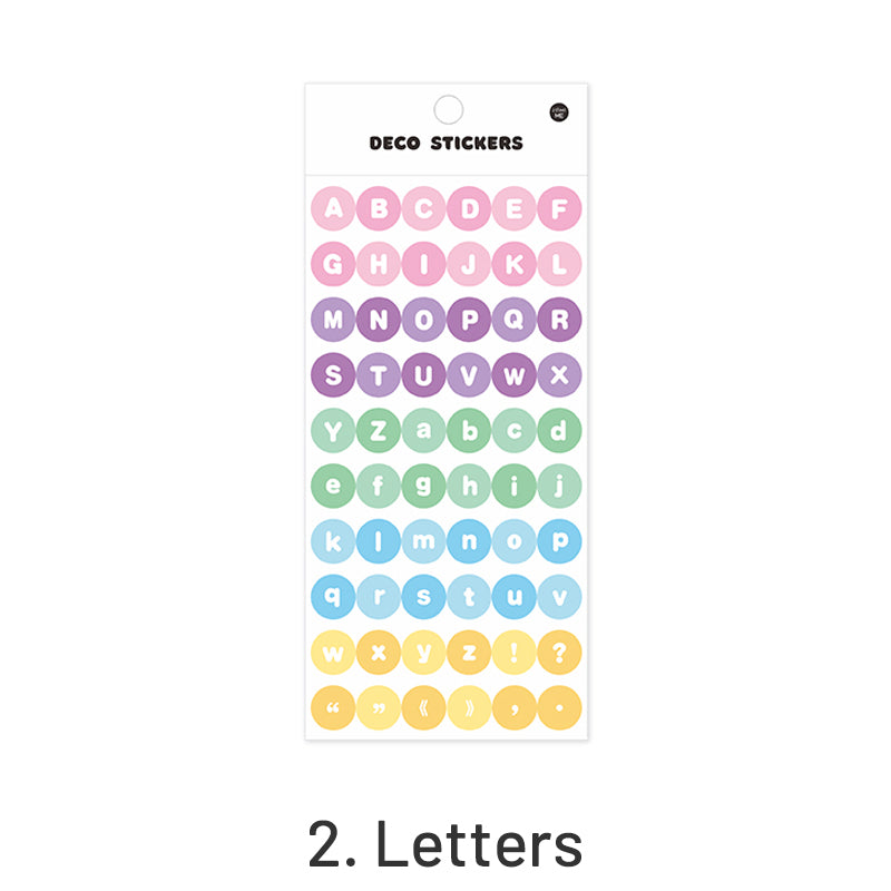 Colorful Fantasy Alphabet Symbol Holographic PVC Sticker sku-2