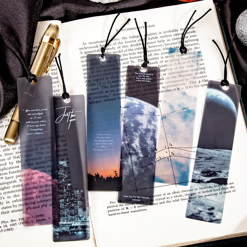 Cosmic Roaming Frosted Landscape PVC Bookmark b4
