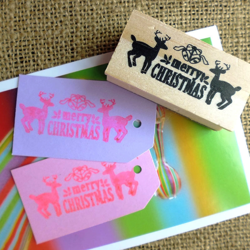 Creative Christmas Deer Rubber Stamp 1