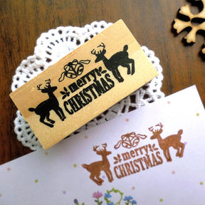 Creative Christmas Deer Rubber Stamp 3