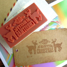 Creative Christmas Deer Rubber Stamp 4