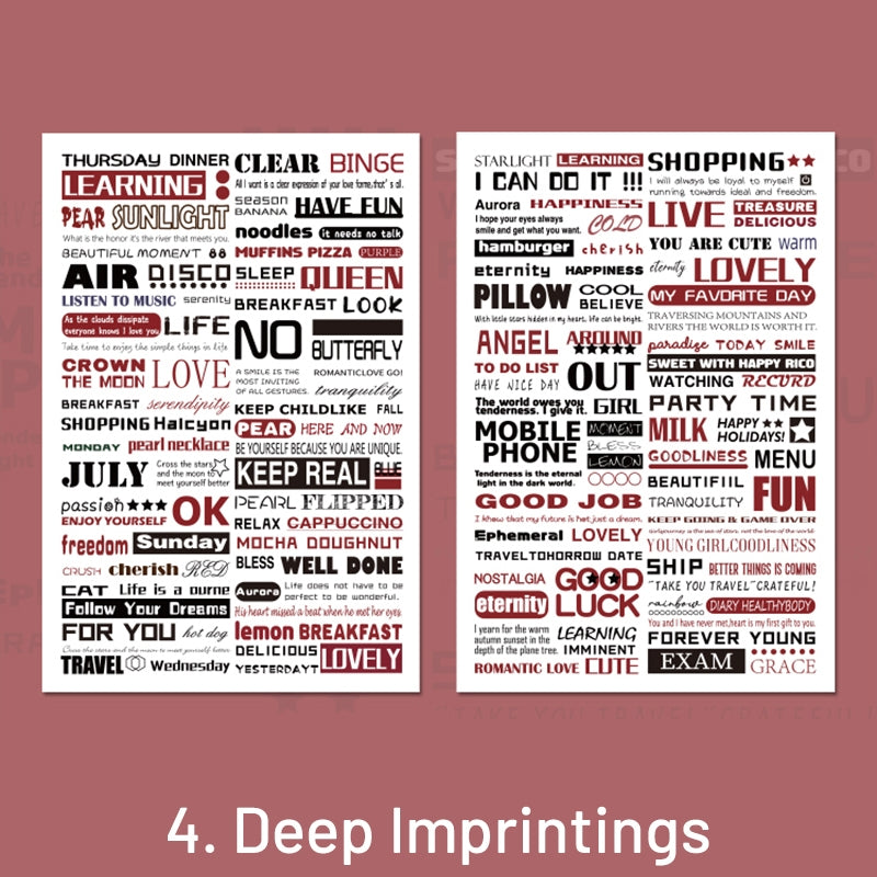Creative English Titles Headlines Washi Stickers sku-4