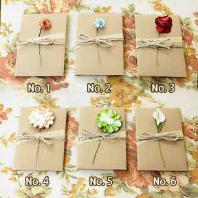 Creative Kraft Dried Flower Greeting Card sku