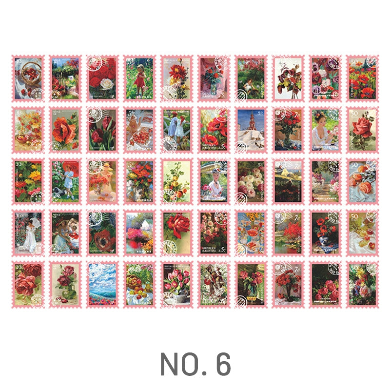Creative Oil Painting World Stickers sku-6