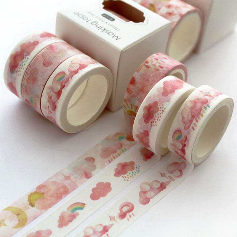 Creative Sakura Oil Painting Starry Sky Boxed Washi Tape Set b2