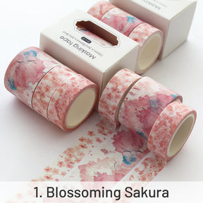 Creative Sakura Oil Painting Starry Sky Boxed Washi Tape Set sku-1