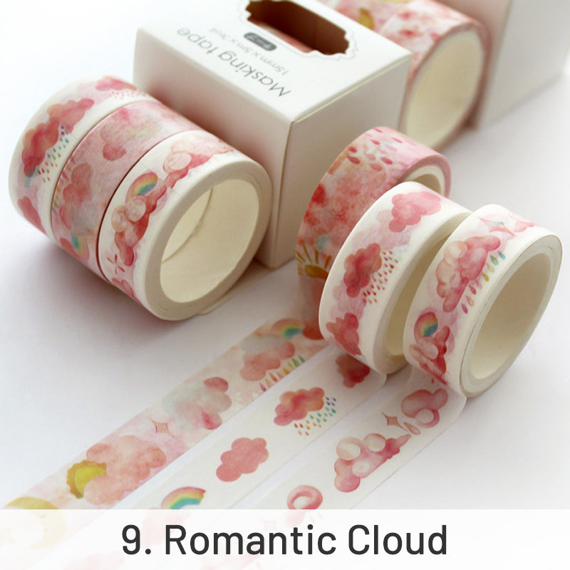Creative Sakura Oil Painting Starry Sky Boxed Washi Tape Set sku-9