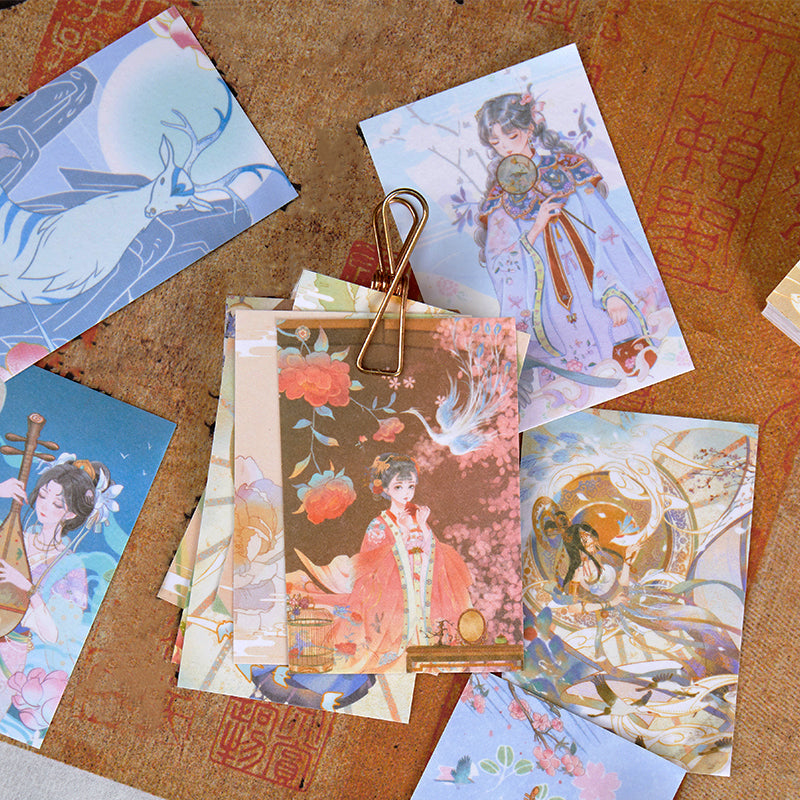 Creative Traditional Chinese Style Beauties Washi Sticker Book b