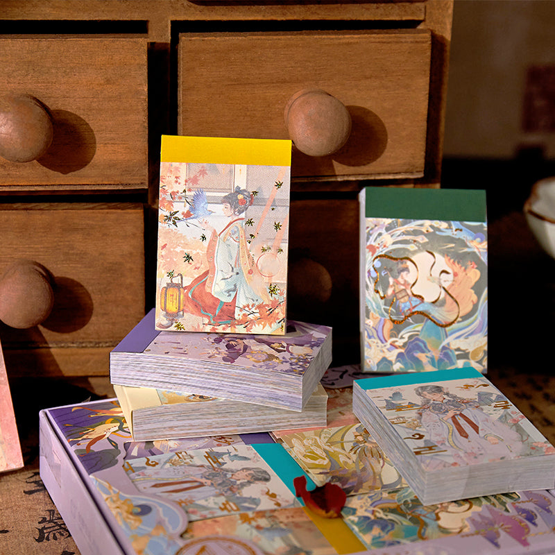 Creative Traditional Chinese Style Beauties Washi Sticker Book b2