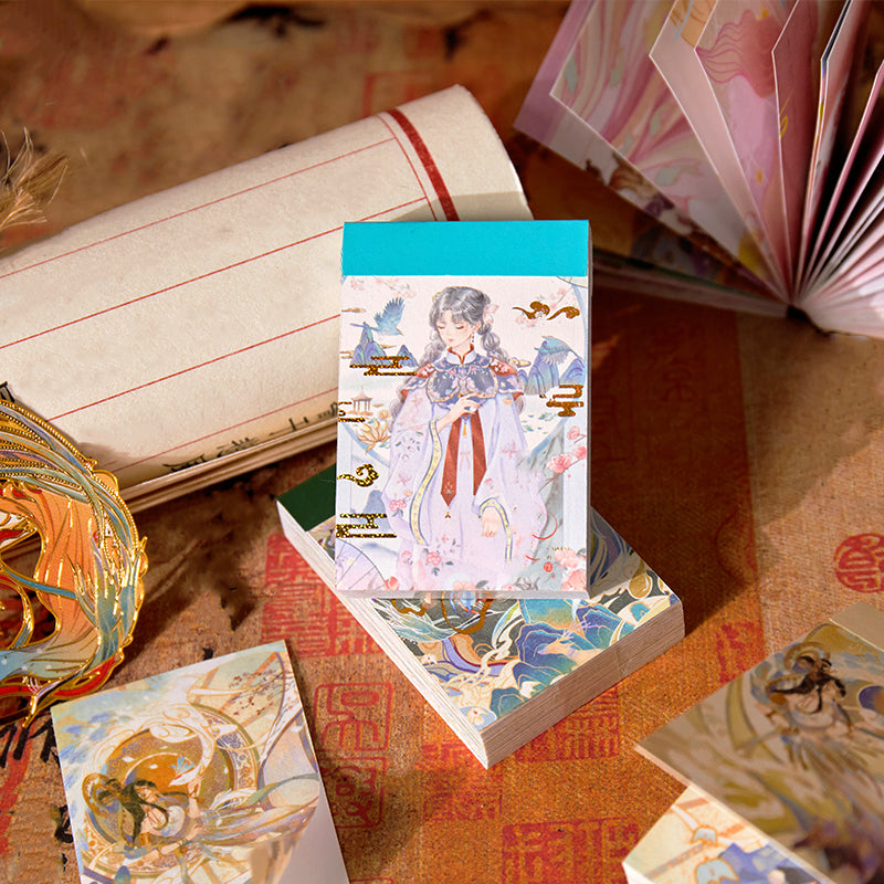 Creative Traditional Chinese Style Beauties Washi Sticker Book b3
