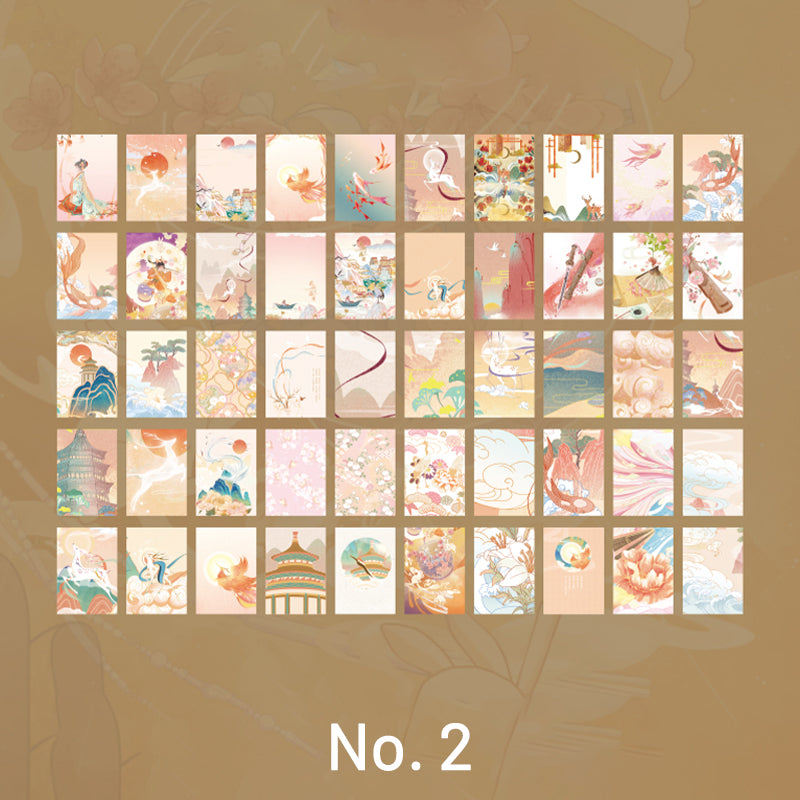 Creative Traditional Chinese Style Beauties Washi Sticker Book sku-2