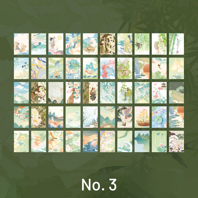 Creative Traditional Chinese Style Beauties Washi Sticker Book sku-3