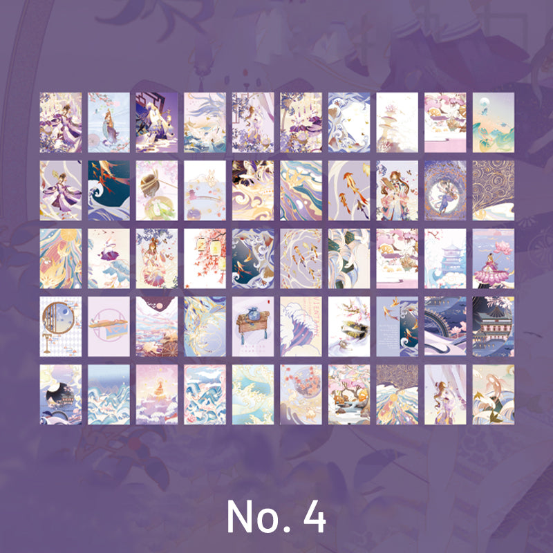 Creative Traditional Chinese Style Beauties Washi Sticker Book sku-4