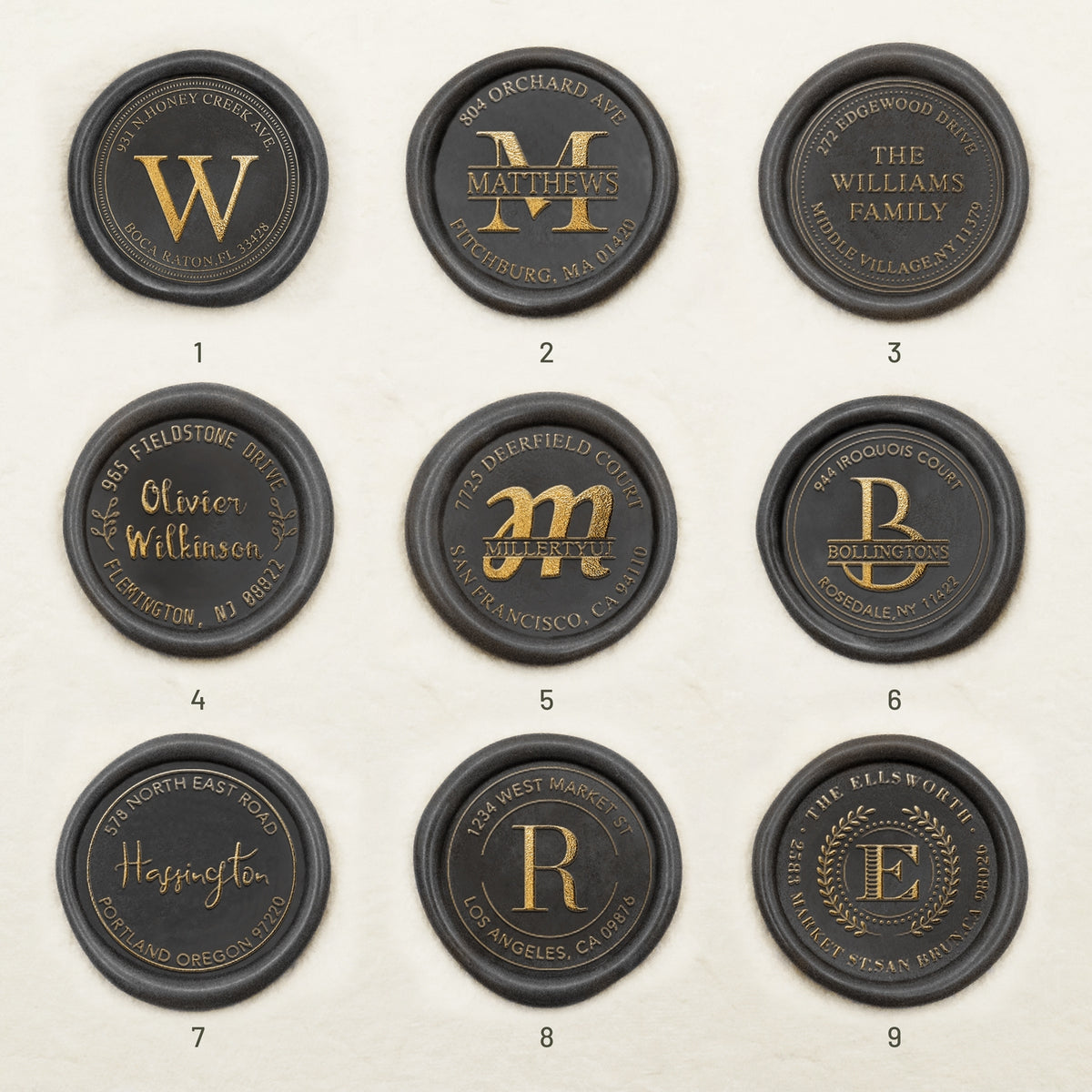 Custom Address Wax Seal Stamp (27 designs) Custom-Address-Wax-Seal-Stamp1