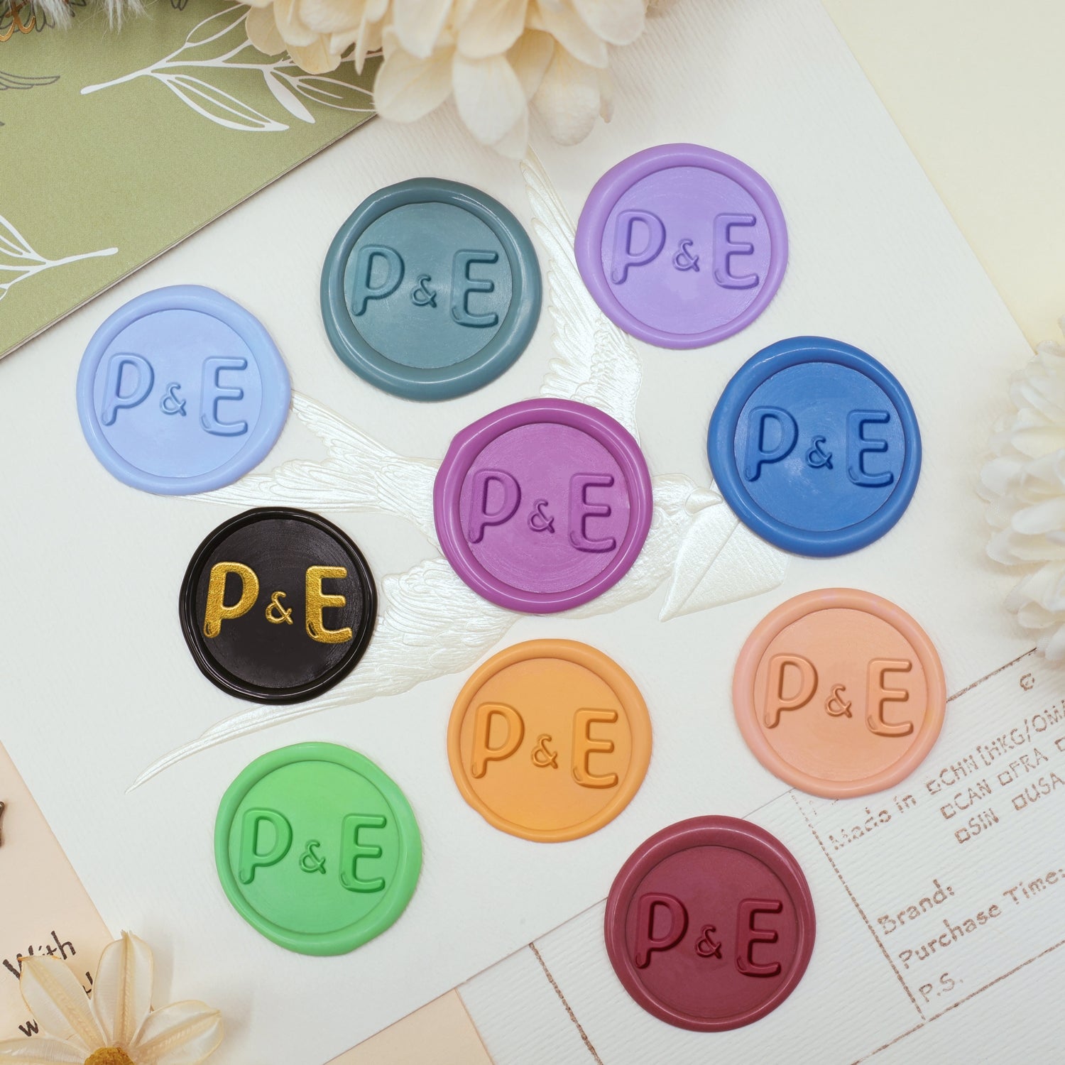 Custom Bubble Star Font Cartoon Text Wax Seal Stamp-8 4