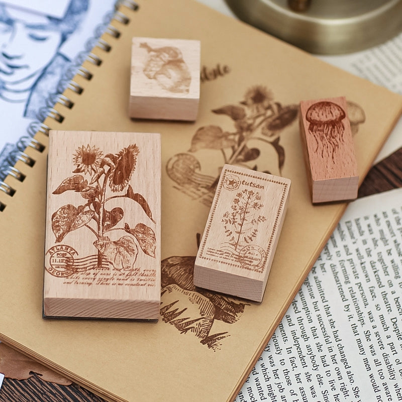 Custom Design Wooden Rubber Stamp With Your Artwork - Decorative Wood  Stamps