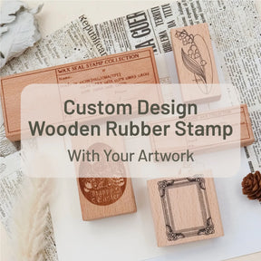 Custom Design Wooden Rubber Stamp With Your Artwork stamprints-custom-design-wooden-rubber-stamp-1