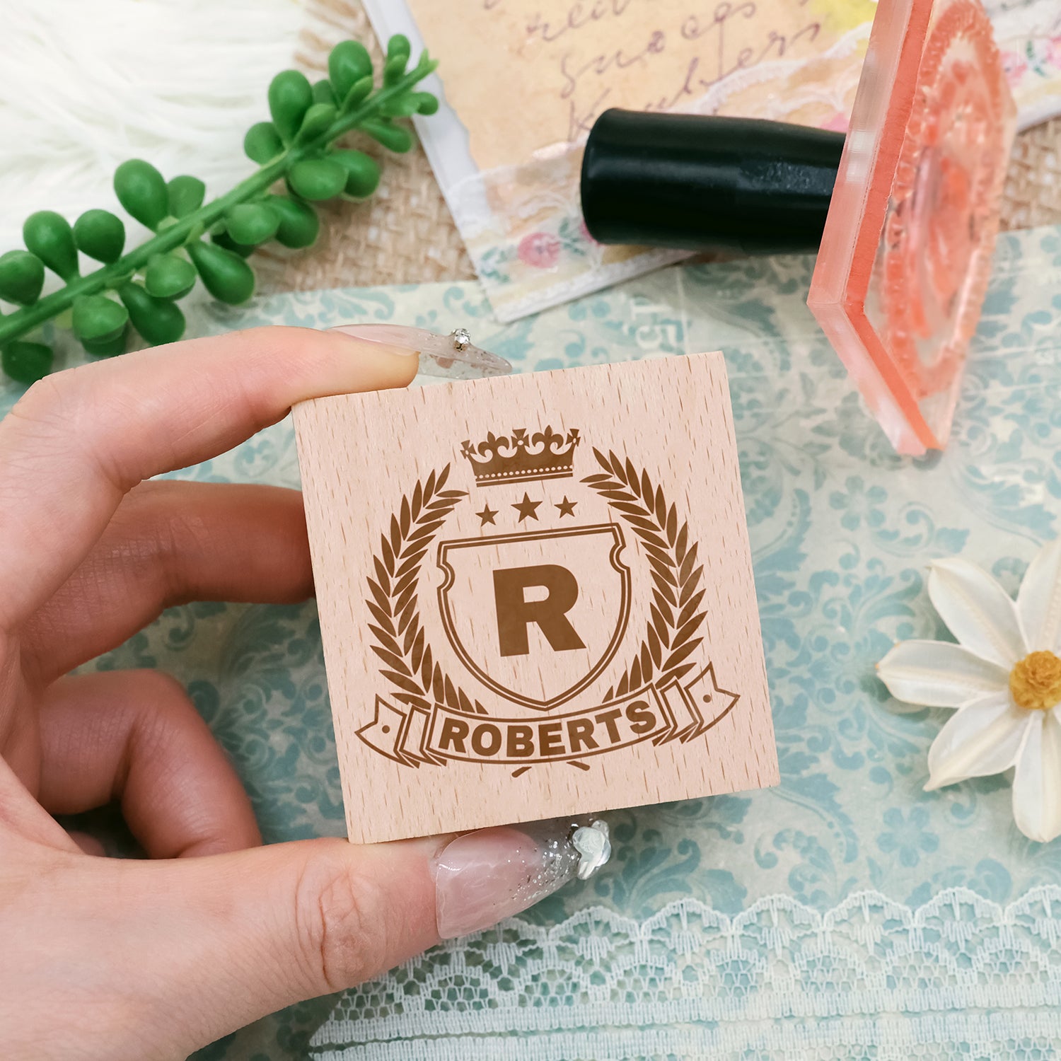 Custom Family Crest Rubber Stamp (18 designs) Custom-Family-Cres2
