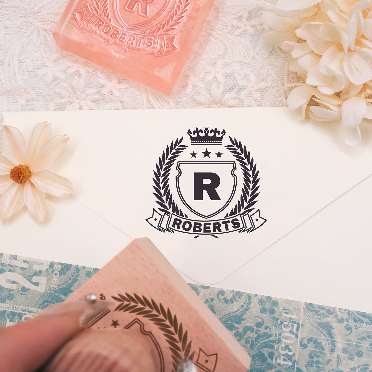 Custom Family Crest Rubber Stamp (18 designs) Custom-Family-Cres3