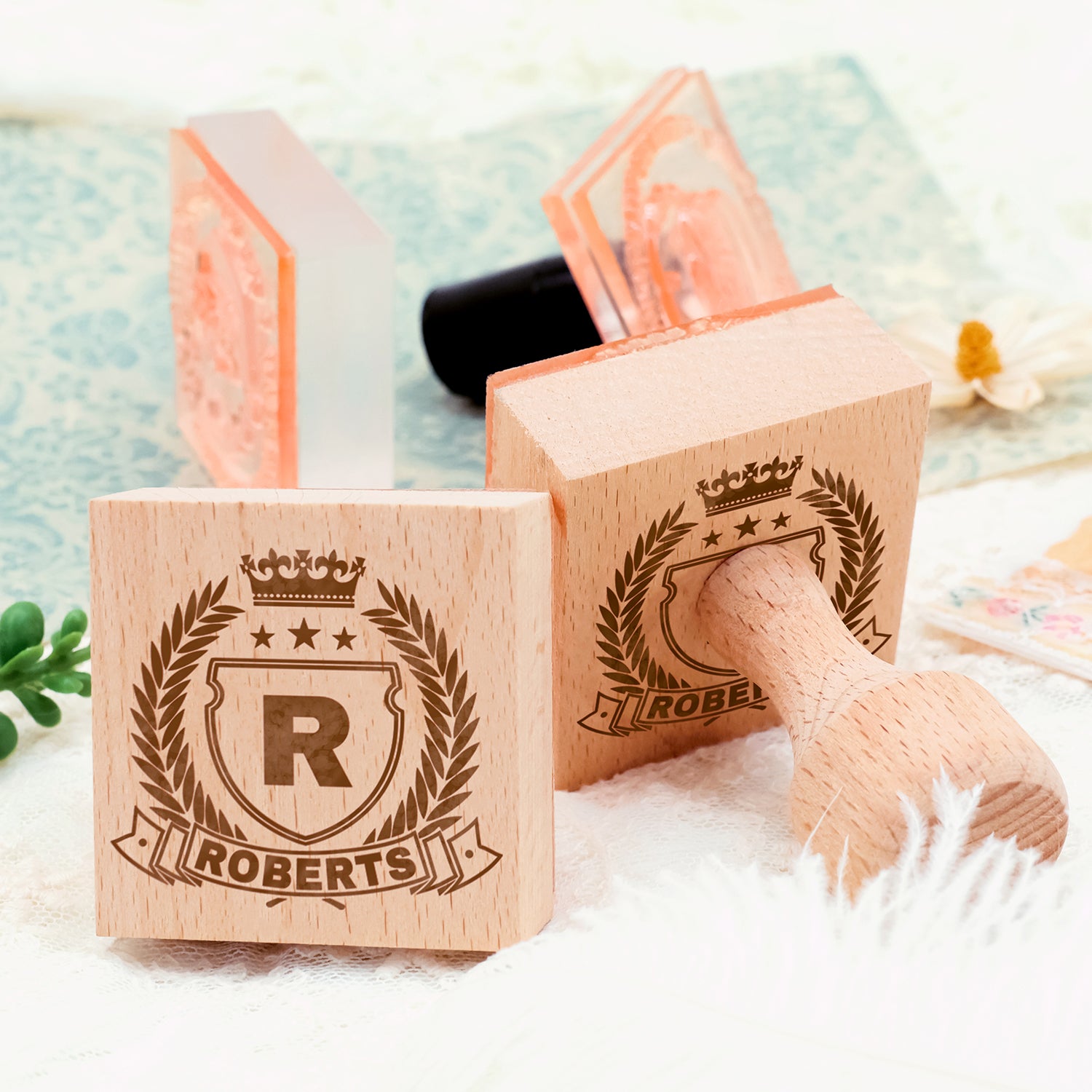 Custom Family Crest Rubber Stamp (18 designs) Custom-Family-Cres4