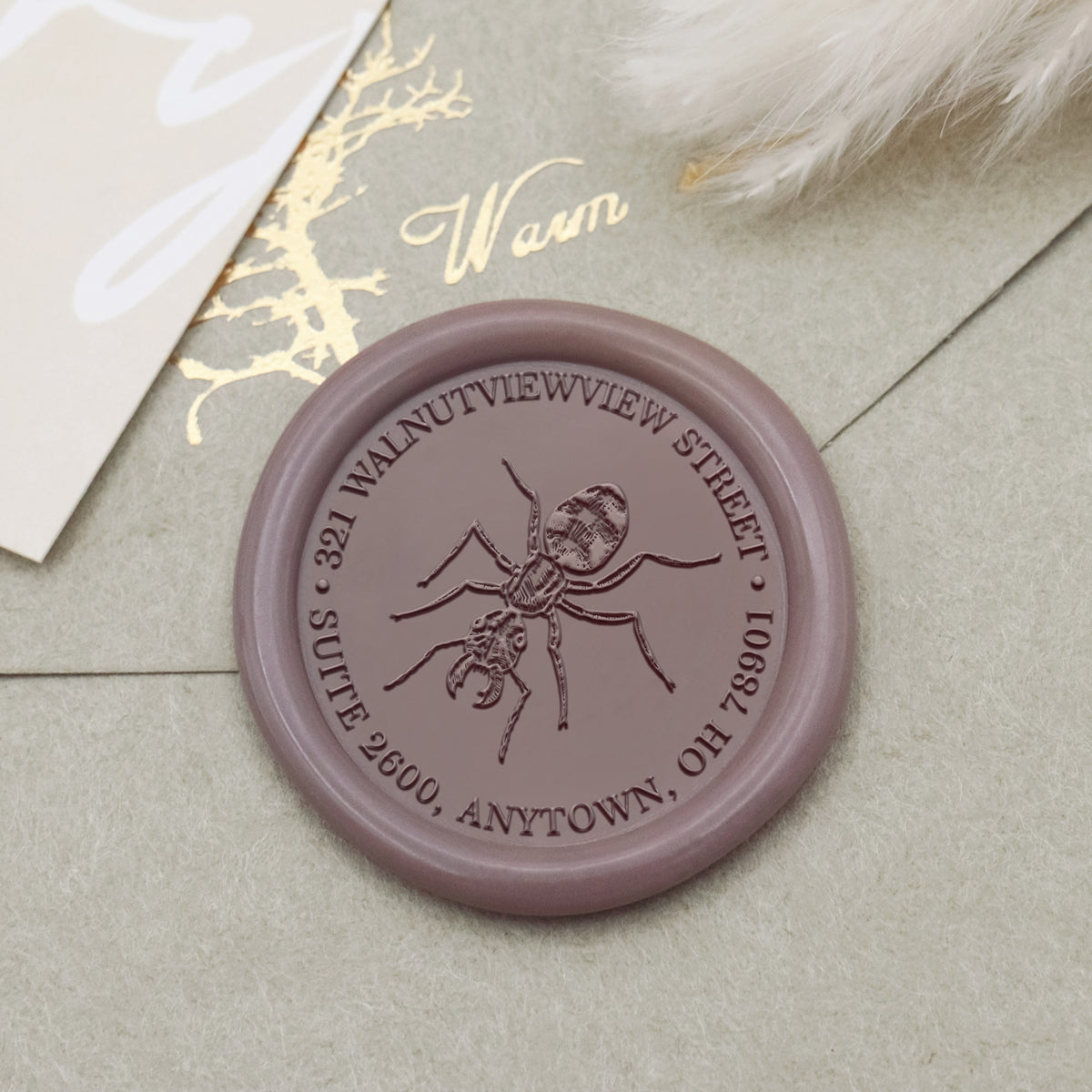 Custom Giant Ant Address Wax Seal Stamp 1