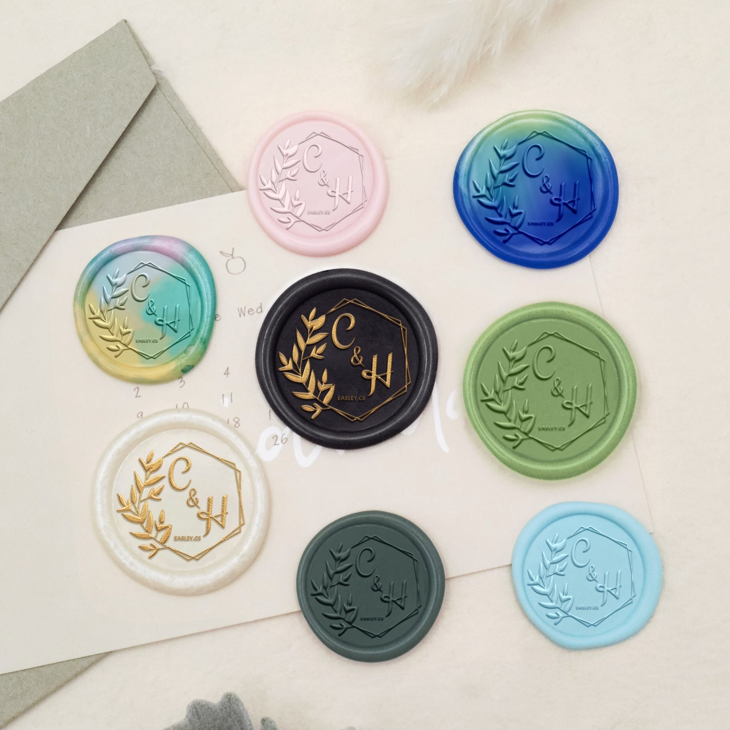 French Lilly Handmade Wax Seal Stickers, Wedding Self Adhesive Wax Seal  Stickers,wax Seal Stamp 