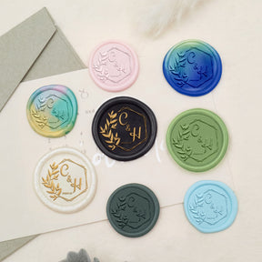 Custom Lily Wedding Monogram Wax Seal Stamp-15 3