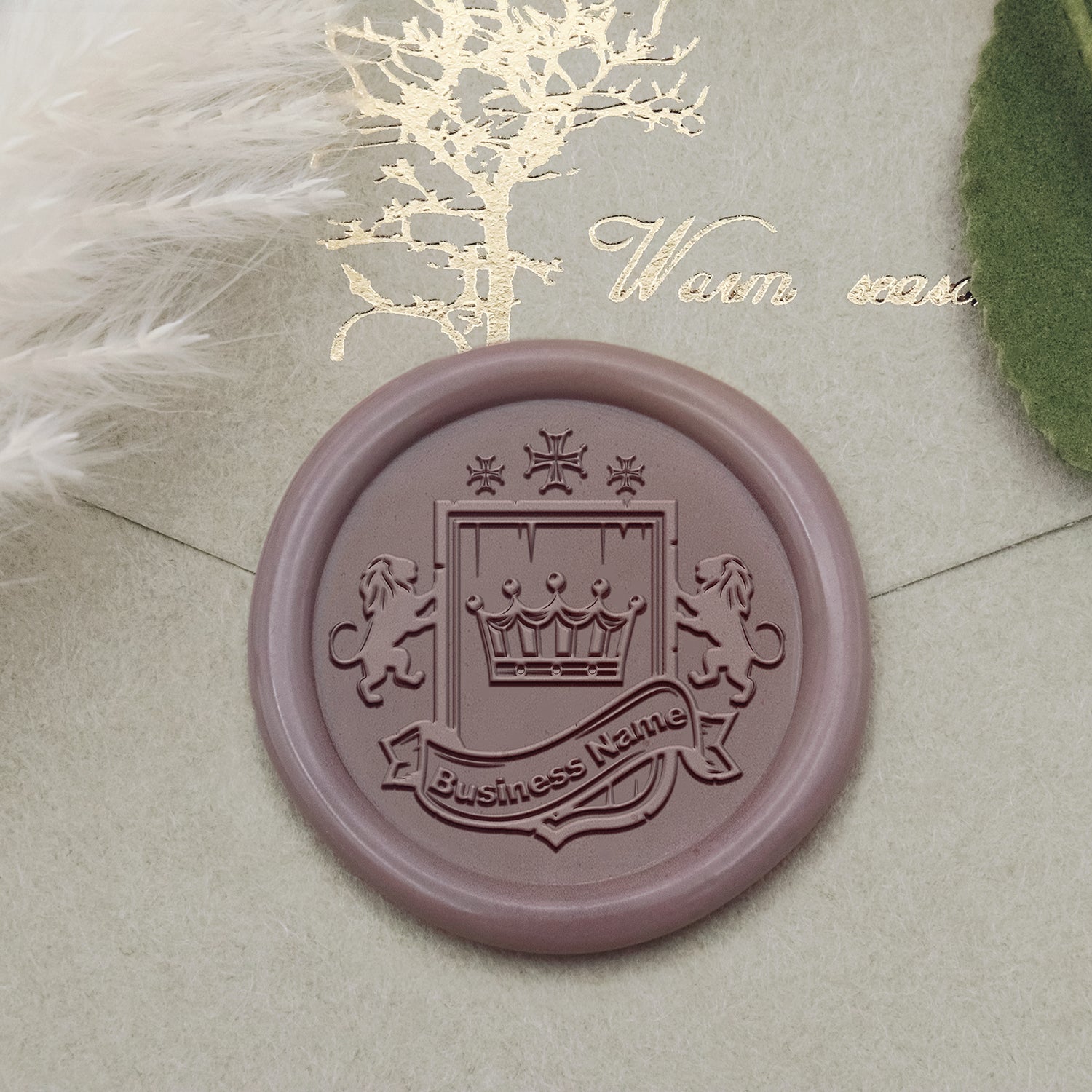 Custom Logo Wax Seal Stamp - Style 22-2