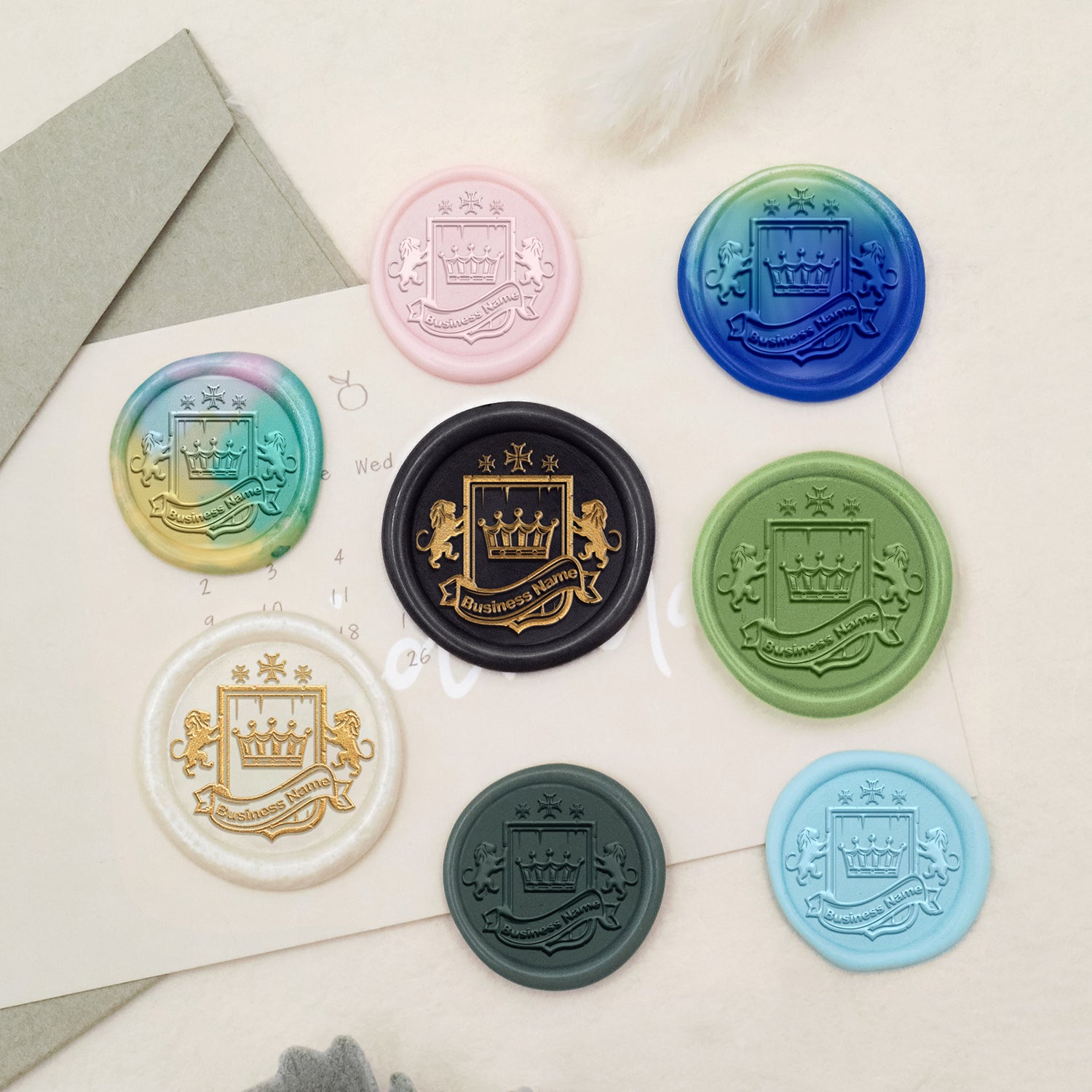 Custom Logo Wax Seal Stamp - Style 22-3