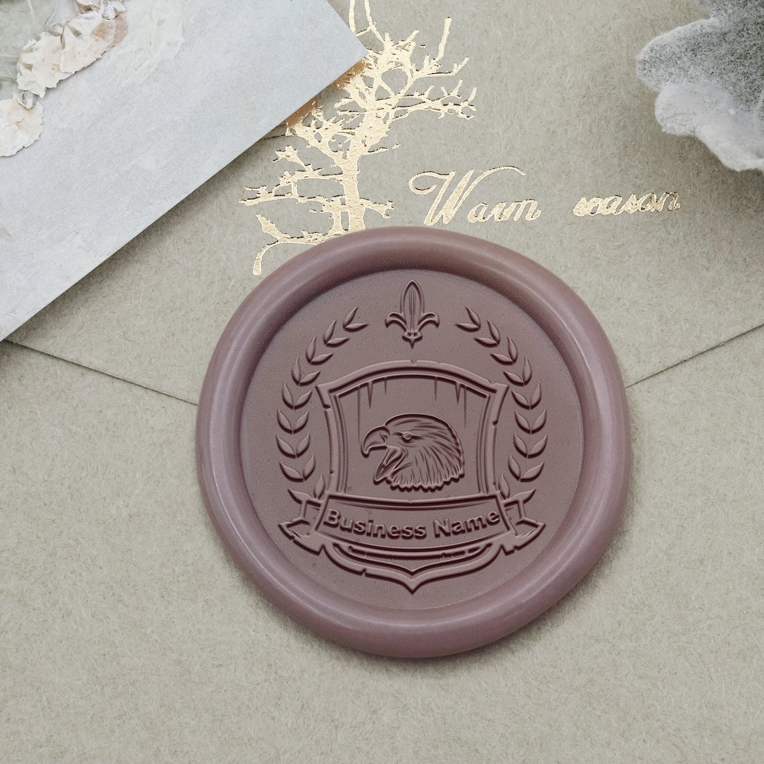 Custom Logo Wax Seal Stamp - Style 8-2