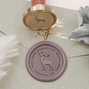 Custom Moose Address Wax Seal Stamp 2