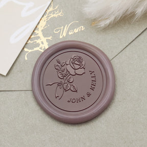 Custom Mustache & Lips Wedding Wax Seal Stamp-12 3