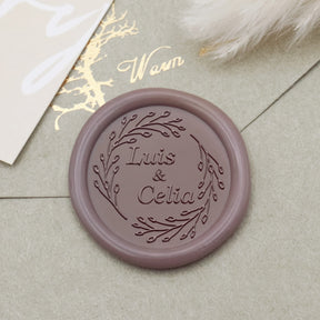 Custom Mustache & Lips Wedding Wax Seal Stamp-26 2