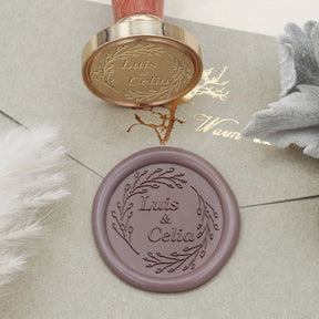 Custom Mustache & Lips Wedding Wax Seal Stamp-26 4