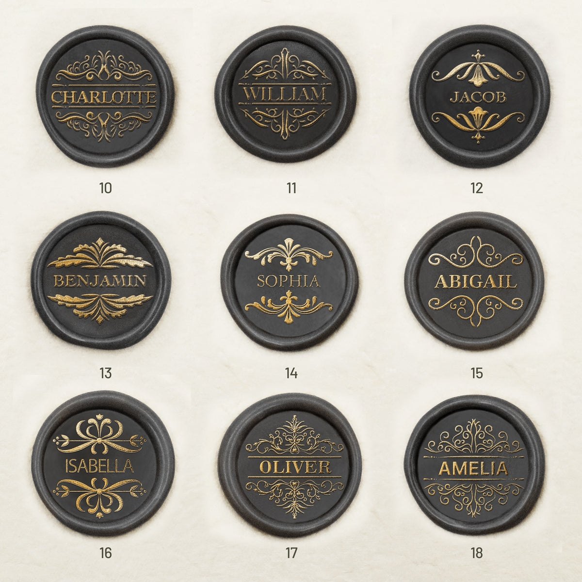 Custom Wax Stamp Set With Botanical Bee Design - Family Name Seal For Wedding Invitations & Crafts