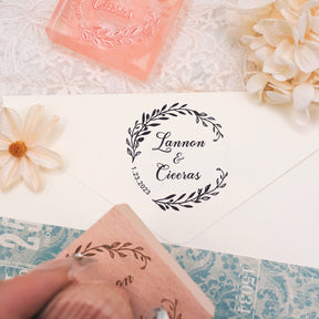 Custom Name Wedding Rubber Stamp (18 designs) Custom-Name-Wedding1
