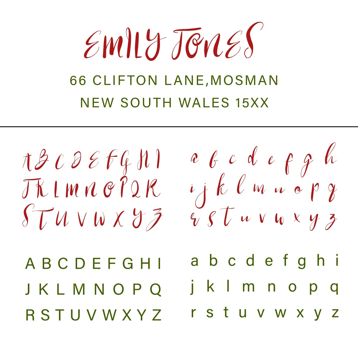 Custom Rectangular Handwriting Font Address Return Rubber Stamp - Style 12