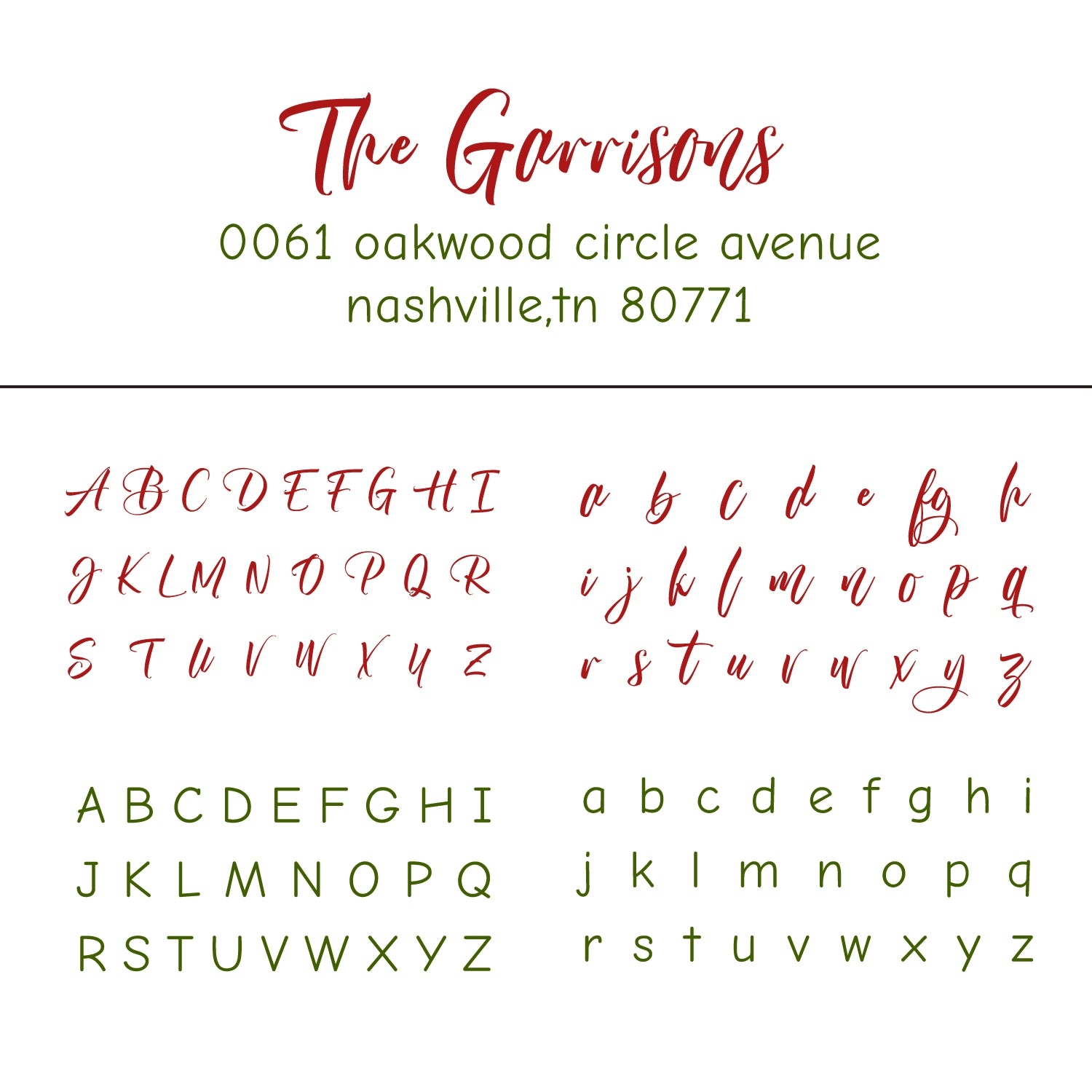 Custom Rectangular Handwriting Font Address Return Rubber Stamp - Style 13