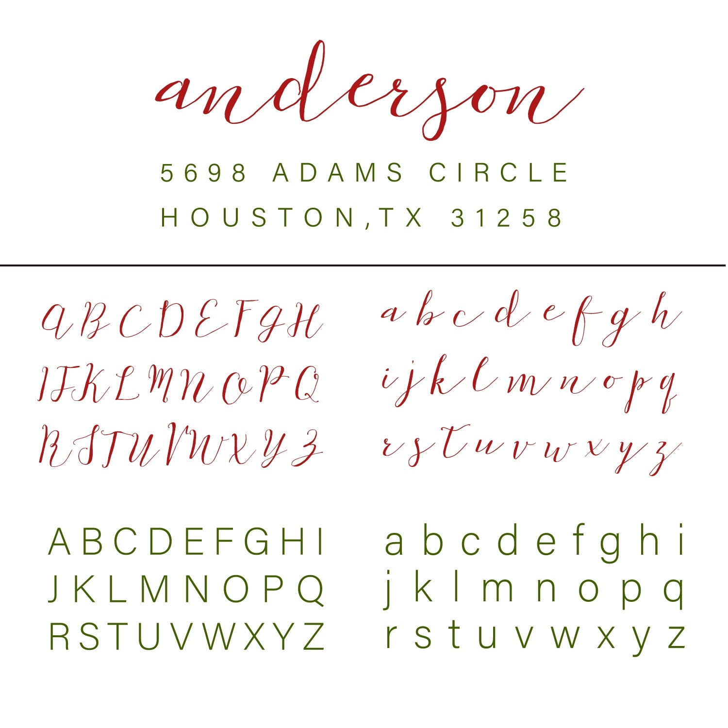 Custom Rectangular Handwriting Font Address Return Rubber Stamp - Style 2 21