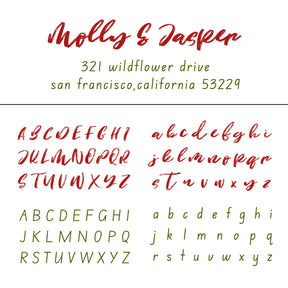 Custom Rectangular Handwriting Font Address Return Rubber Stamp - Style 21 21