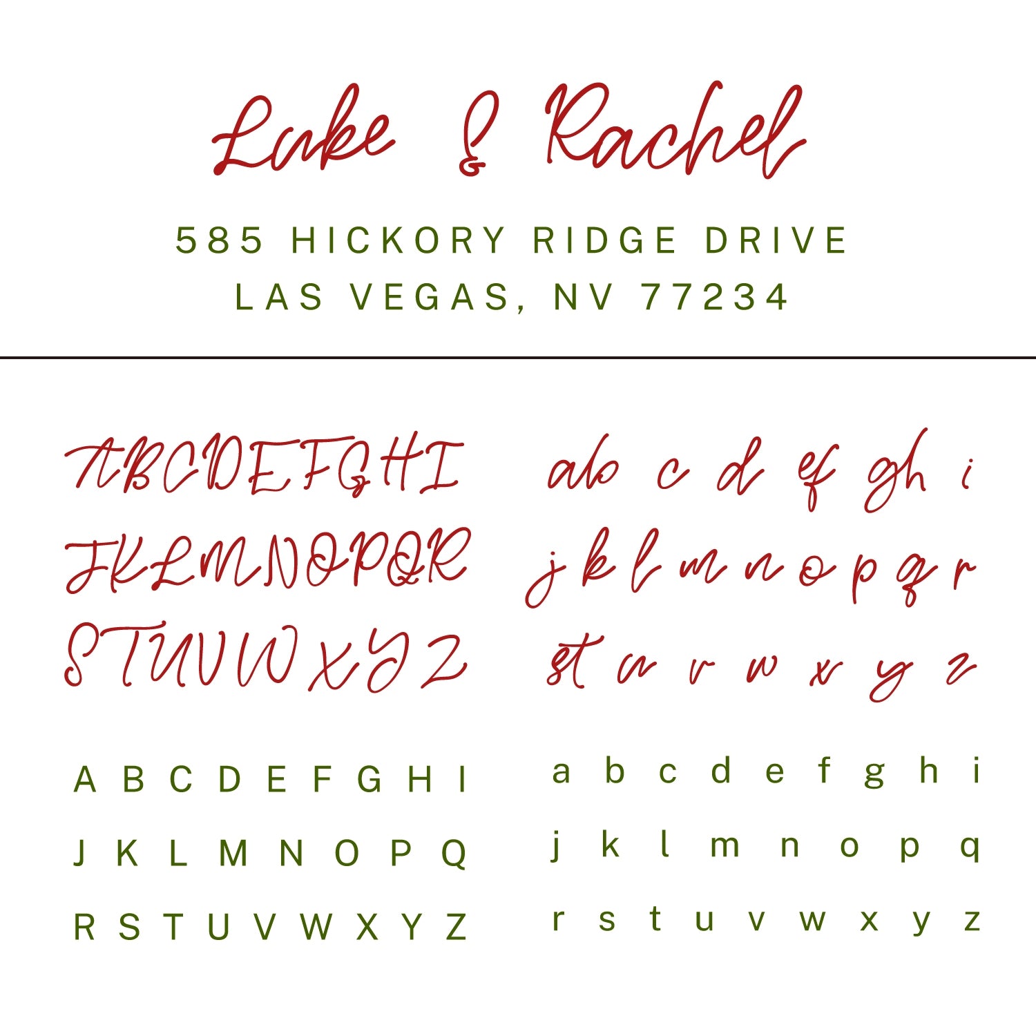 Custom Rectangular Handwriting Font Address Return Rubber Stamp - Style 27