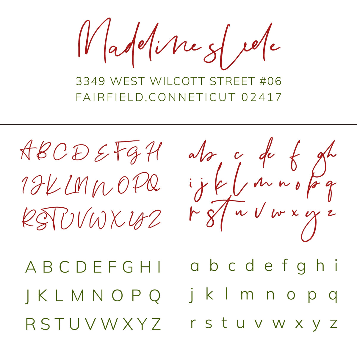 Return Address Example Fonts Handwriting Font Address Return Rubber Stamp | Stamprints Custom Design